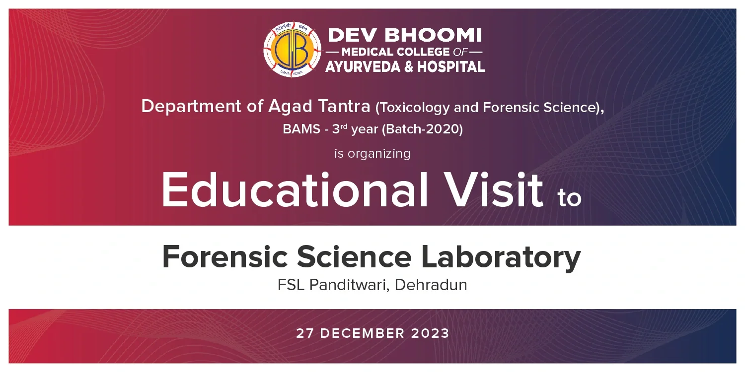 Educational  visit to Forensic Science Laboratory